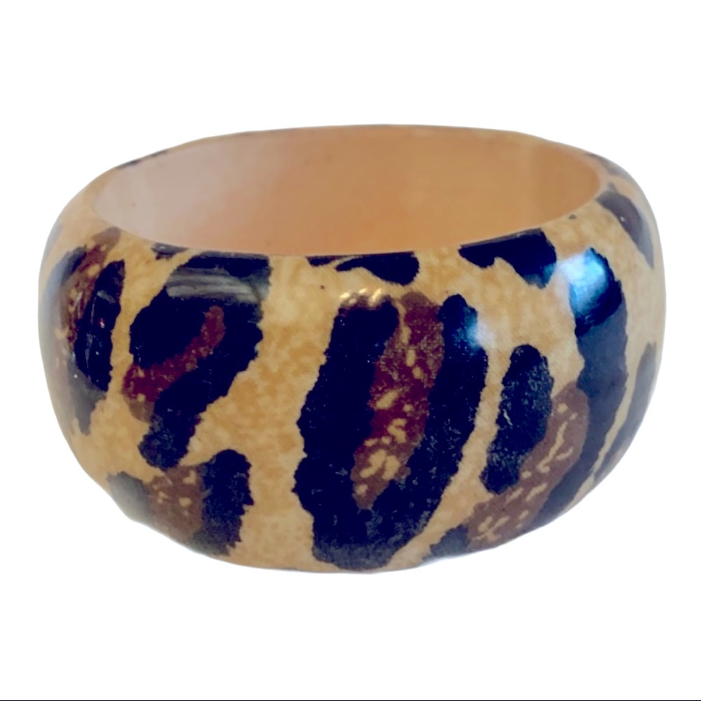 Animal print cuff bracelet